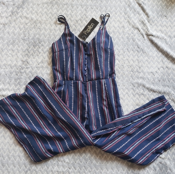 BNWT Papillon striped jumpsuit - Picture 4 of 8